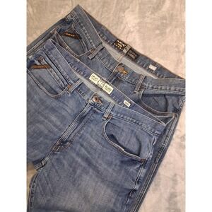 Ariat Mens 36x32 M4 Rebar Legacy Jeans Bundle Relaxed Straight Leg Boot Jeans